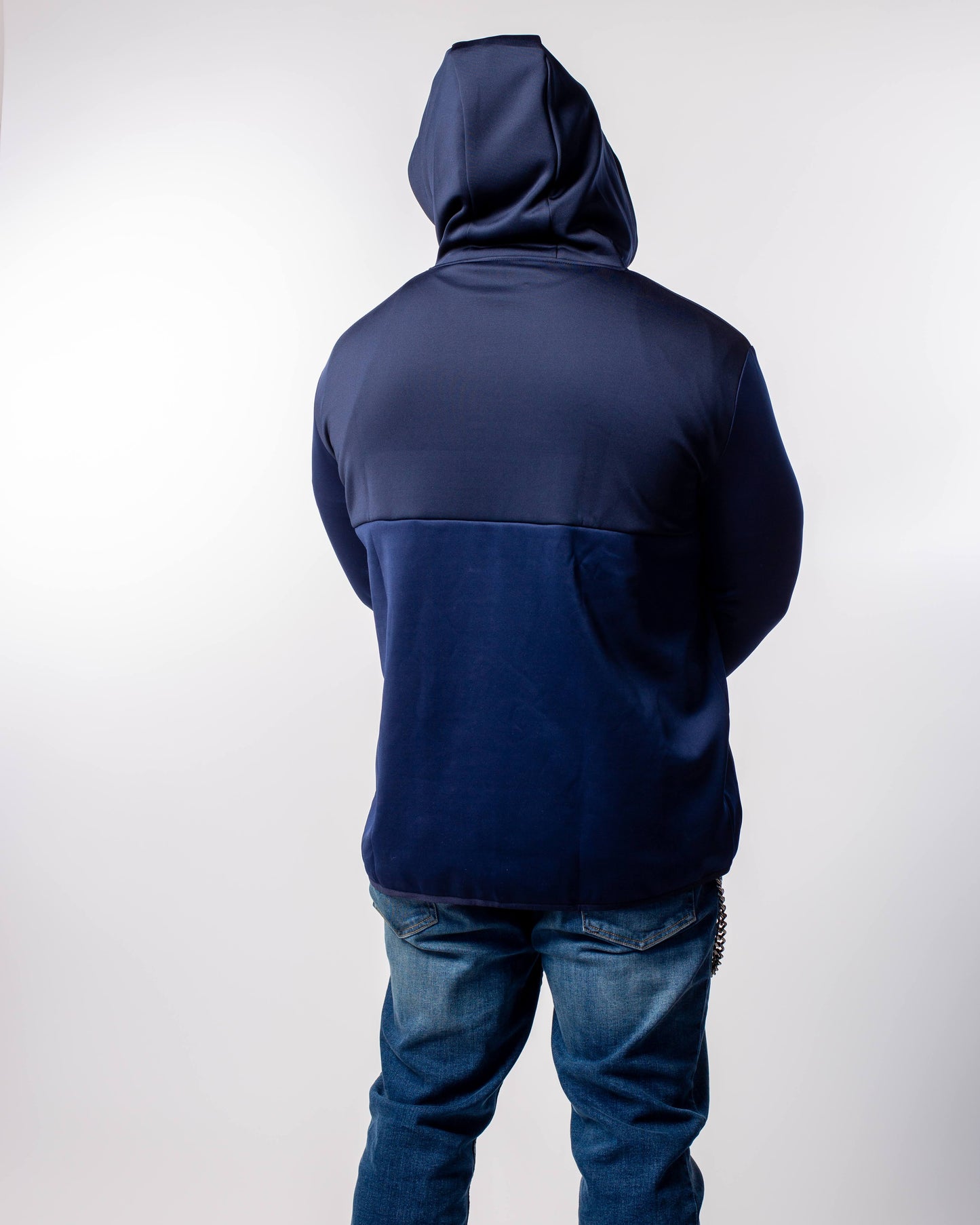 The "BLUE OG" Midnight Quarter Zip Hoodies