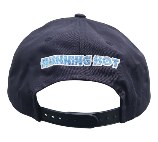 The Running Hot Blue Bus 6 Panel Snapback