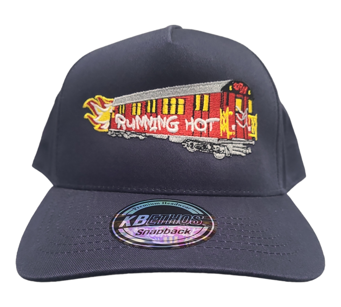 The Running Hot "Red Bird" Train 5 Panel Snapback