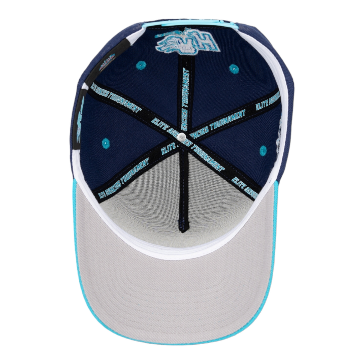 The Running Hot Blue Bus x Elite Transit 5 Panel Snapback