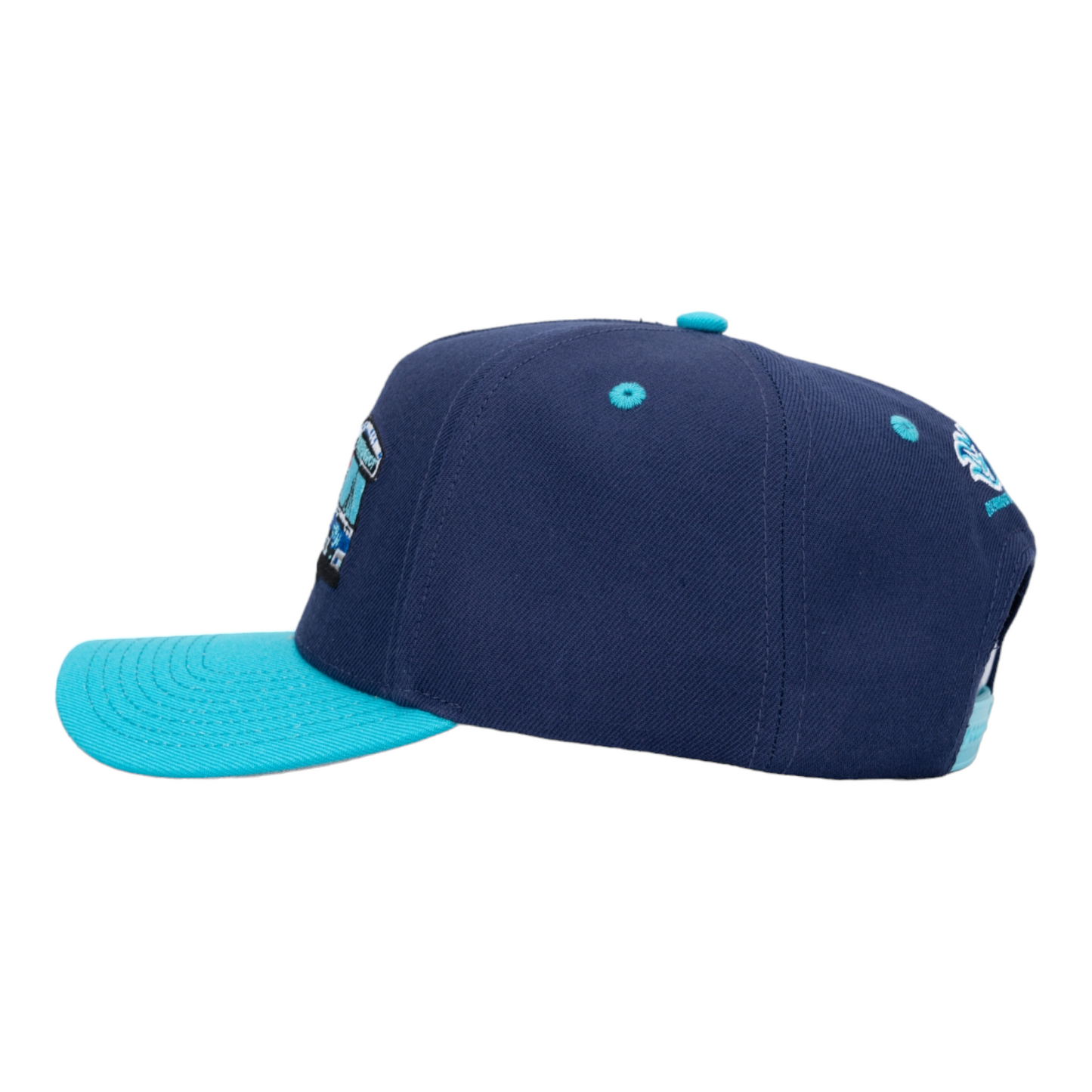 The Running Hot Blue Bus x Elite Transit 5 Panel Snapback