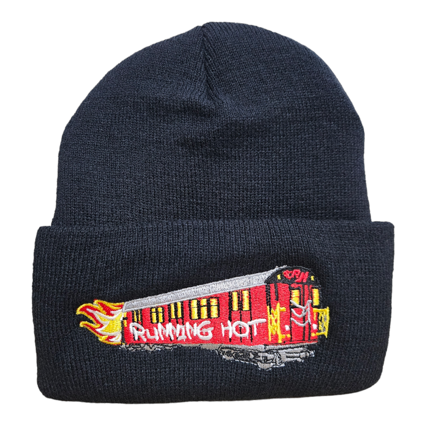 The Running Hot "RED BIRD" Train Beanie Knit Cap