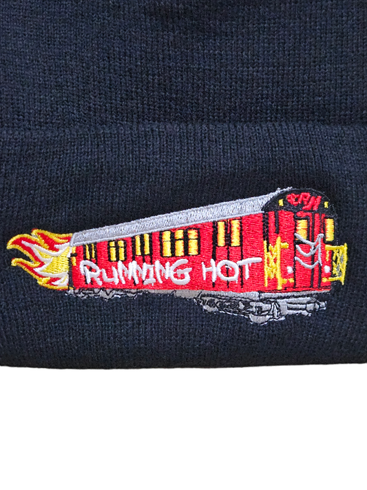 The Running Hot "RED BIRD" Train Beanie Knit Cap