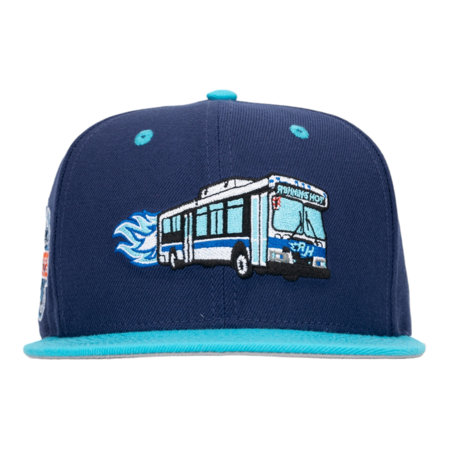 The Running Hot Blue Bus x Elite Transit 6 Panel Snapback