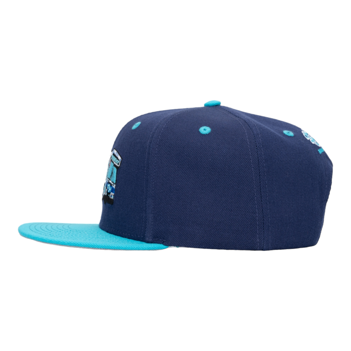 The Running Hot Blue Bus x Elite Transit 6 Panel Snapback
