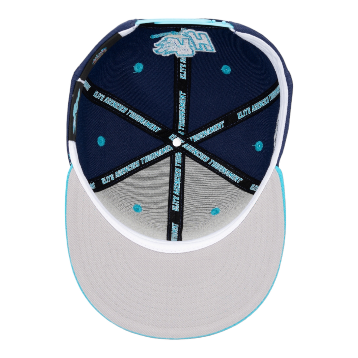 The Running Hot Blue Bus x Elite Transit 6 Panel Snapback