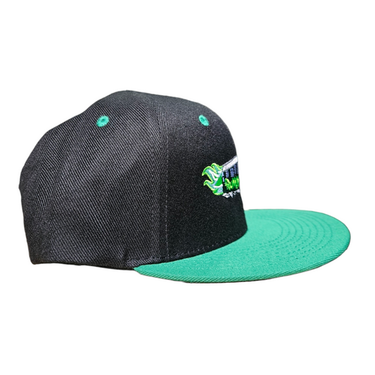 The Running Hot "Green Hornet" Train 6 Panel Snapback
