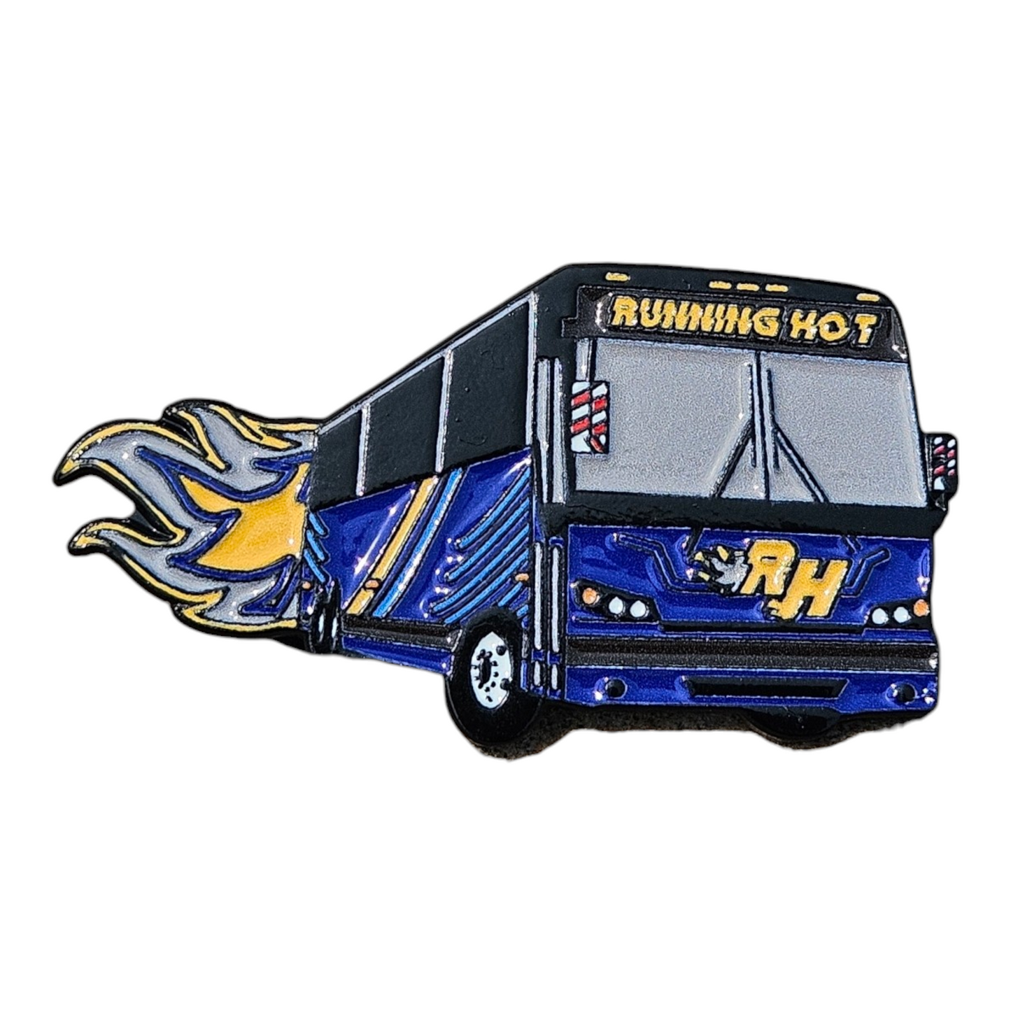 The Running Hot Prevost X3-45 Lapel Pin