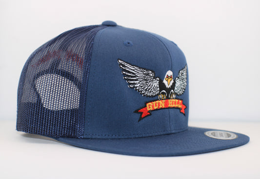 The Gun Hill Eagle Retro 6 Panel Trucker Cap