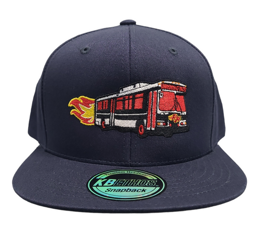 The Running Hot OG Red Bus 6 Panel Snapback