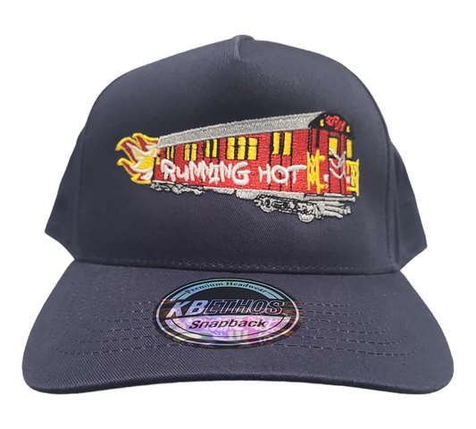 The Running Hot "Red Bird" Train 5 Panel Snapback