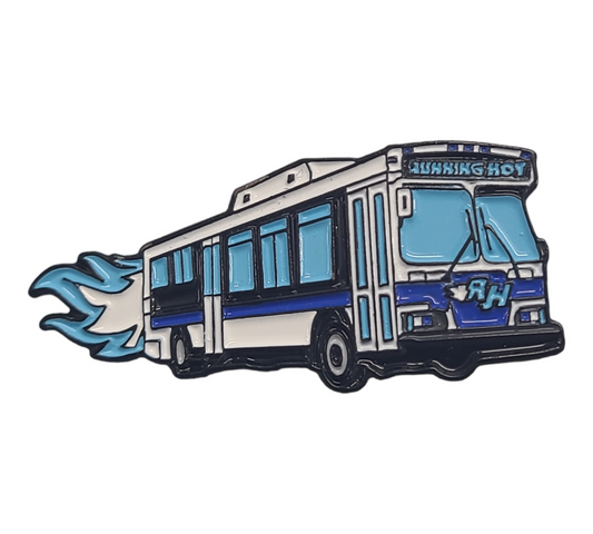 The Running Hot "OG"Blue Bus Pin