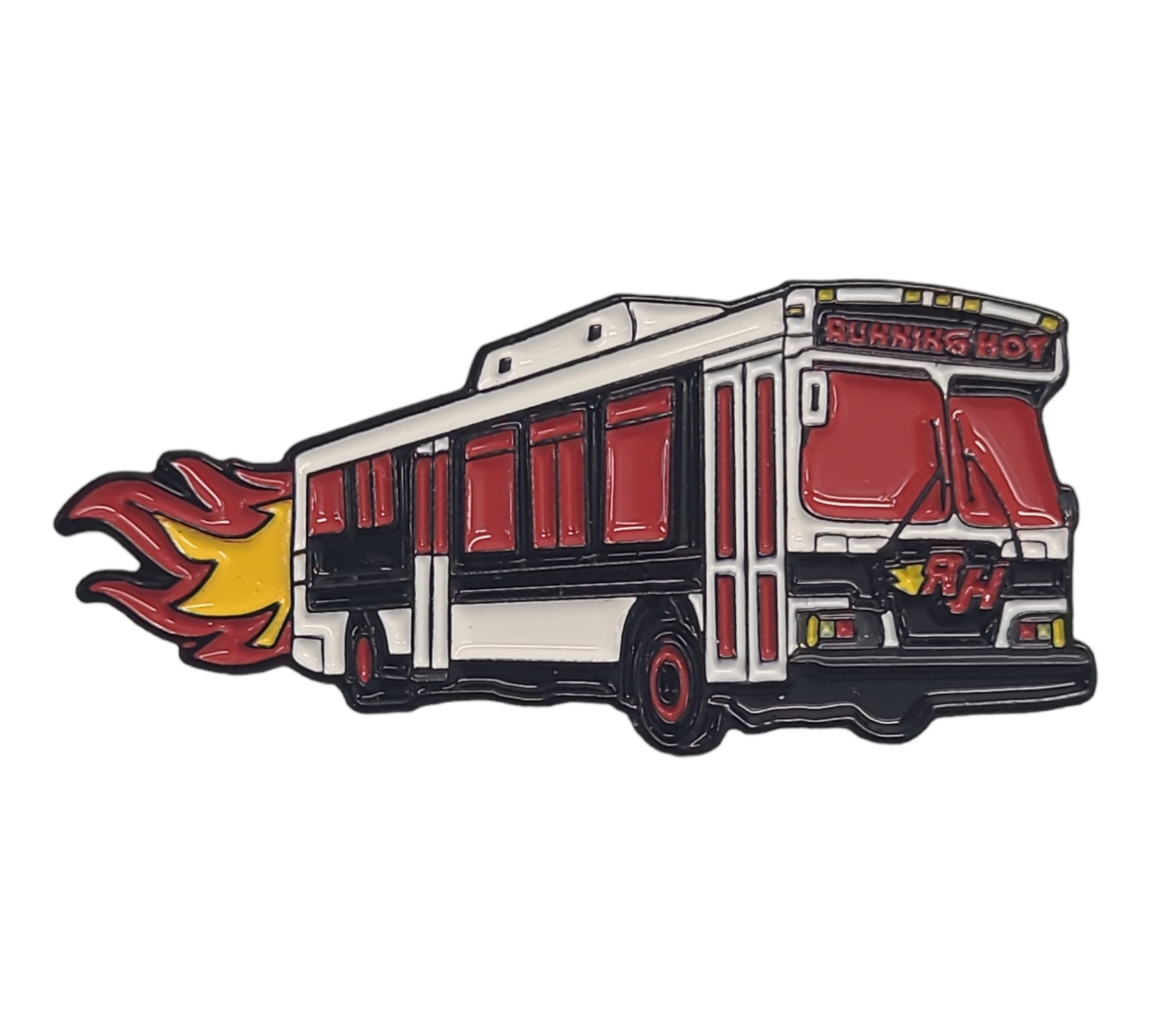 The Running Hot OG Red Bus Pin