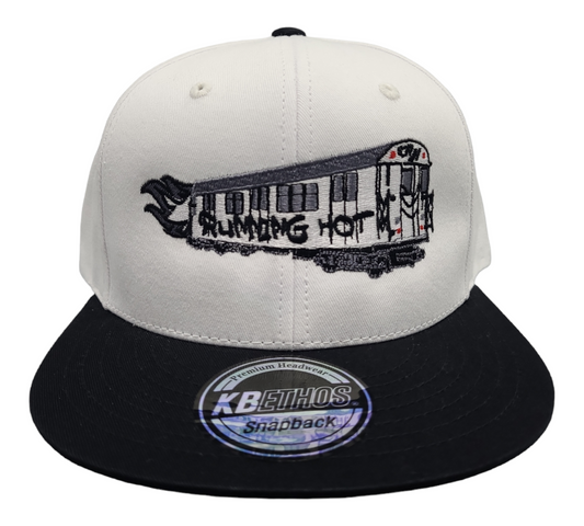 The Running Hot "White Elephant" Train 6 Panel Snapback
