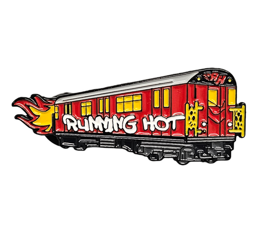 The Running Hot "RED BIRD" Train Pin