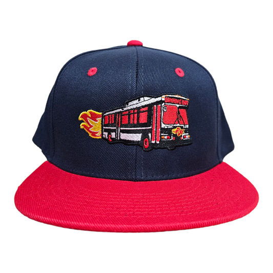 RH Red Bus "Extemely Hot"      6 Panel Snapback